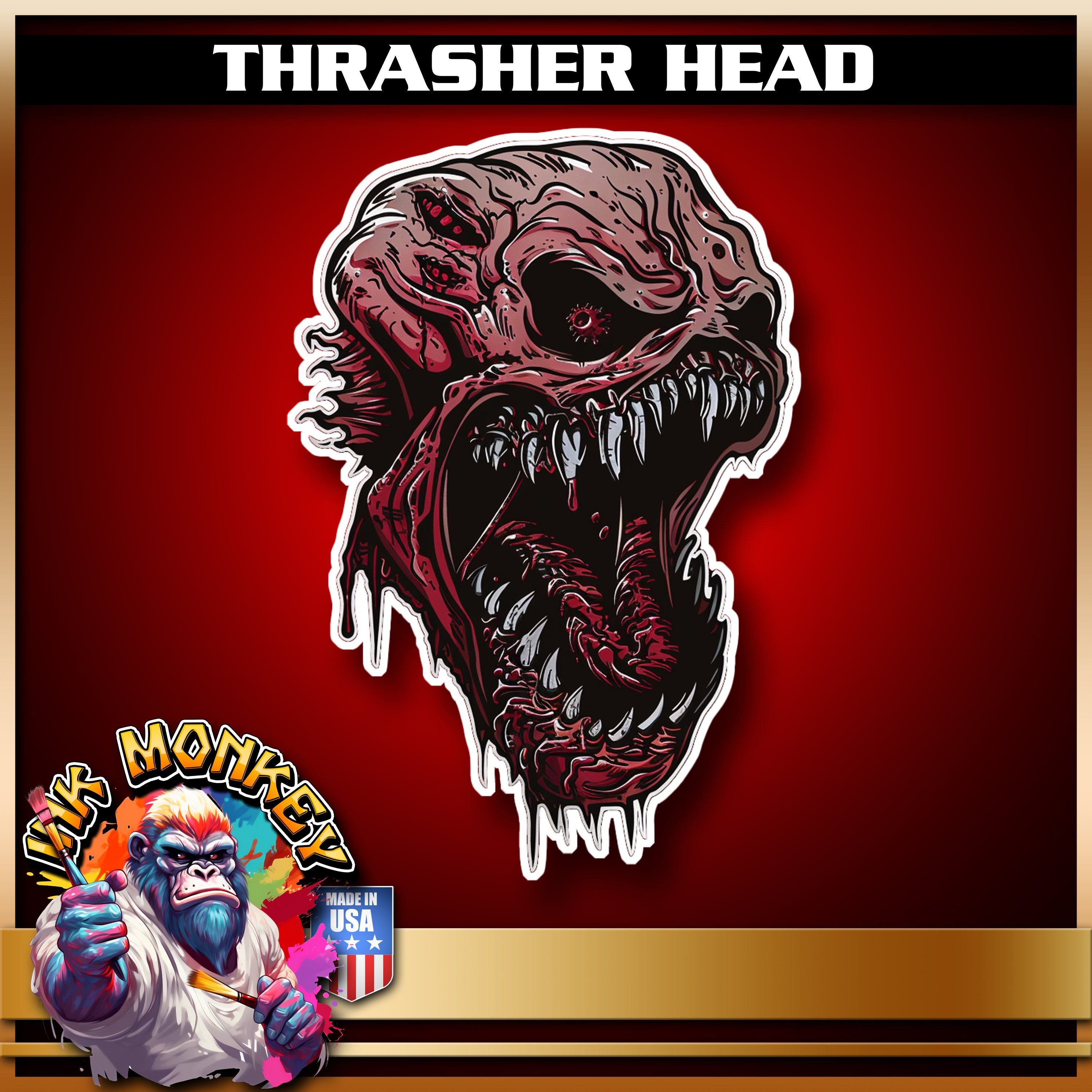 Thrasher Head - Decal